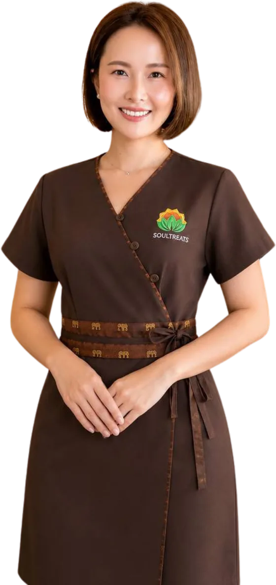 Alice, Soul Treats therapist, in uniform