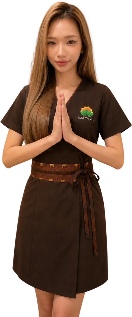 Darin, Soul Treats therapist, in uniform